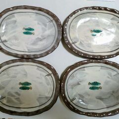 可愛い😊レトロ和皿×4点の画像