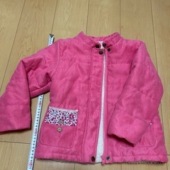 キッズ　コート　120 ボア　帽子取り外し可の画像