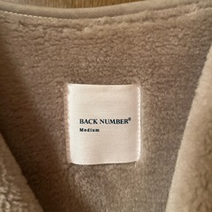 BACK NUMBER ムートンコートの画像