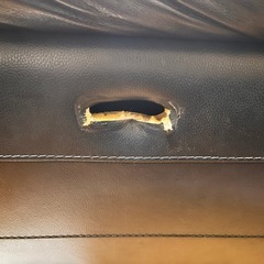 取りに来れる人だけ　本革電動ソファ　訳ありの画像