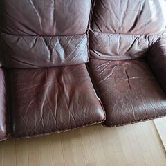 本革　ソファーの画像