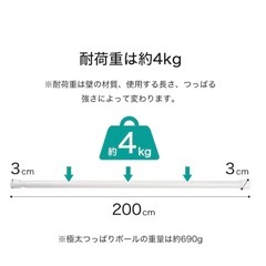 つっぱり棒とつっぱり棚の画像