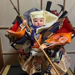 五月人形 橋弁慶　武士の衣装 ケース付き 約35cmの画像