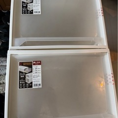 プラスチック引出し収納2個の画像