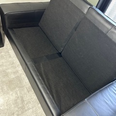 【展示品】IKEA イケア　レザーソファー　2人　KIVIKの画像