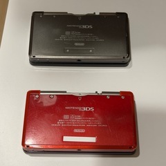 交渉可　ニンテンドー3DS 赤黒セット　動作未確認の画像