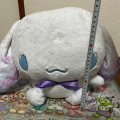 シナモロール　紫陽花BIGぬいぐるみ　紫の画像