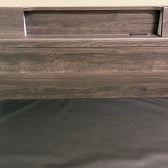 セミダブル ベット ウッド調　木目の画像