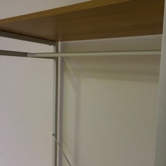 オープンシェルフ ホワイト/ナチュラル 4段の画像