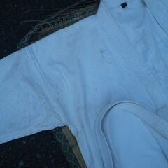 極真空手　道着6号　上下とカバー？　往年劣化シミ汚れあります。の画像