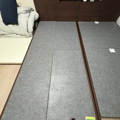 ２台あわせてキングベッドに！ドリームベッド　 シングルベッドフレーム　2台の画像