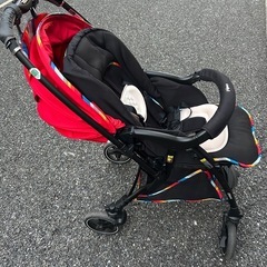 【パッド新品】ピジョン　ランフィ　両対面ベビーカーの画像