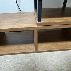 ニトリ　伸長式テレビ台 75-135cm 無料でお譲りしますの画像
