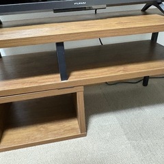 ニトリ　伸長式テレビ台 75-135cm 無料でお譲りしますの画像