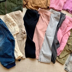 H&M ユニクロ　西松屋など 女の子秋冬服まとめ売り 70-80サイズ 18点セットの画像