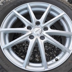 WEDS JOKER スタッドレス 17インチ 7j 225/60R17 114.3 5H 4本セット アルファード ヴェルファイアの画像