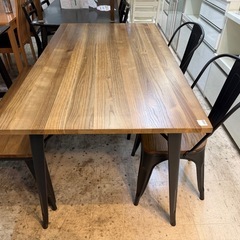 【愛品館 江戸川店 】アイアンウッド ベンチダイニング5点セット LOWYA（ロウヤ）の画像