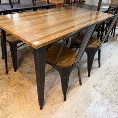 【愛品館 江戸川店 】アイアンウッド ベンチダイニング5点セット LOWYA（ロウヤ）の画像