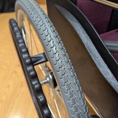 マキテック 車椅子 カラーズ 自走式 座幅40cm 背折れ パープル KC-1PU(40)の画像