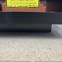 ガラスローテーブル ブラック  幅 122cm×奥行61cm×高さ33cm【ジャングルジャングル岩出店】【B423】和歌山 岩出市 紀の川市 海南市の画像