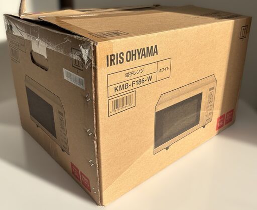 IRIS OHYAMA アイリスオーヤマ  電子レンジ KMB‐F186‐W   2025年製 美品   通電、動作確認済み
