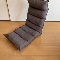 タンスのゲン 座椅子 スーパーハイバック 低反発 42段階 リクライニング ロング グレージュの画像