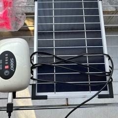 メダカすくいセット　エアレーション　太陽光パネル　釣り　エアーポンプの画像