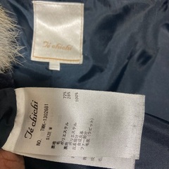 ラビットファーのレディースコートmサイズの画像