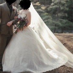 【一式セット】ウェディングドレス Aライン プリンセスラインの画像