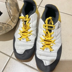 フットサル用 ボールとシューズの画像