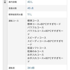 食洗機　Panasonicの画像