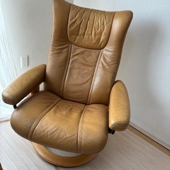 エコーネス EKORNES ストレスレスチェア WING オットマン付き　stresslessの画像