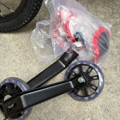 子供用自転車／補助輪付き／折りたたみ可／14インチの画像