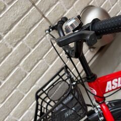 子供用自転車／補助輪付き／折りたたみ可／14インチの画像