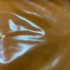 【無料お譲りします】L型ソファセット（ブラウン／合皮）の画像