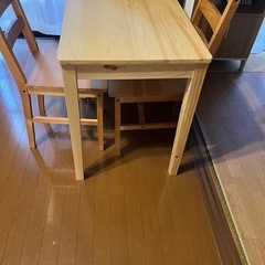 本日午前中の取引き可能な方更に値下げします‼️②ダイニングテーブル3点セット💓の画像