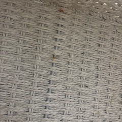 ニトリ　手編み風ペーパーバスケット  レギュラー グレーの画像