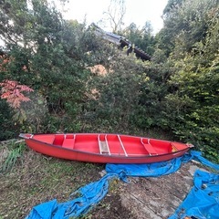 Coleman カナディアンカヌー RAM-X13改 全長約4m パドル付き 二人乗りの画像