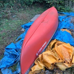 Coleman カナディアンカヌー RAM-X13改 全長約4m パドル付き 二人乗りの画像