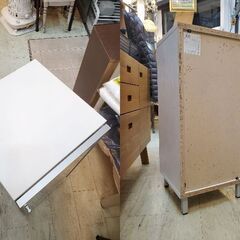 キャビネット 脚付き 1枚ガラス扉 棚板可動式 ホワイト■横幅40㎝×奥行43cm×高さ89.5cm■買取帝国 朝霞店 配達可能の画像