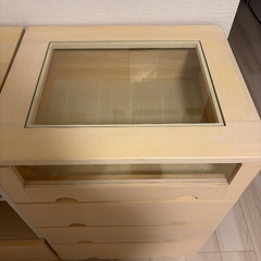 【交渉可】飾り棚付き衣装棚の画像