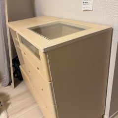 【交渉可】飾り棚付き衣装棚の画像