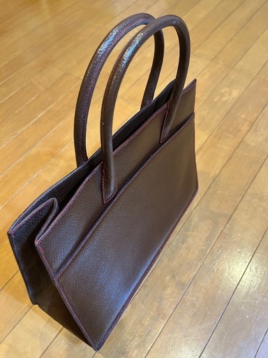 美品　元箱付 イタリア製本革トートBAGエポニーヌ