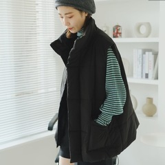 Kastane ウール混ボーダーリブハイネックニット　グリーンの画像