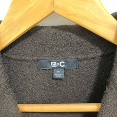 ユニクロ:C ニットジャケット　ブラウン　Mサイズの画像