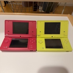 交渉可　ニンテンドーDSi ピンクライムグリーンセットの画像