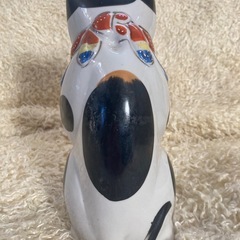 猫置物　三毛猫　招き猫　アンティークの画像