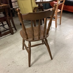 12/25まで店頭商品一部を除き半額クリスマスSALE!!開催中 サ2512-047　ダイニングチェア ダークブラウン ② キズ汚れ有りの画像