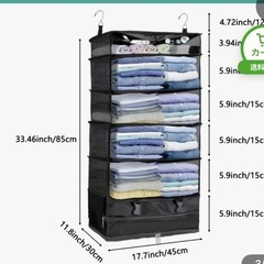 衣服旅行用5段ポータブル収納バッグの画像