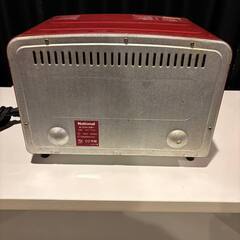 オーブントースター　赤　National製の画像